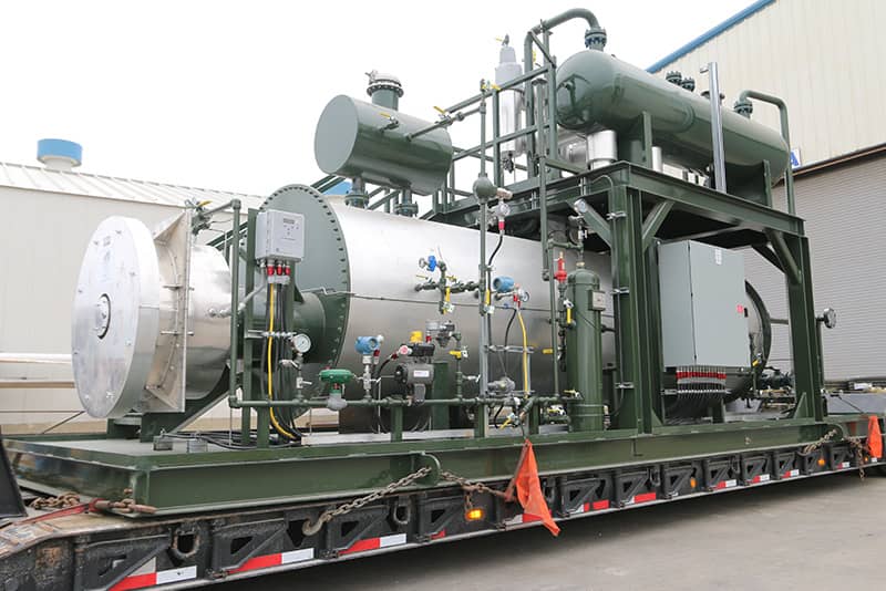 Gas Processing Unit (GPU) by Power Service at DNOW U.S. Process Solutions, being transported to customer location. Gas Processing Unit (GPU) by Power Service at DNOW U.S. Process Solutions, being transported to customer location.