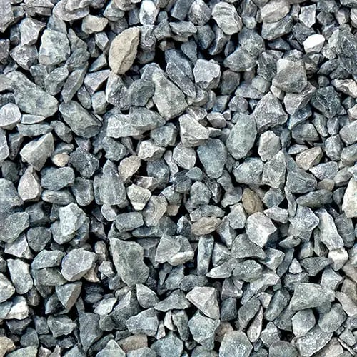 Sample of aggregate gravel
