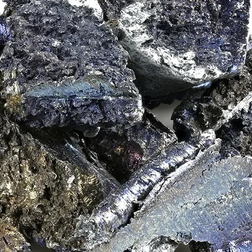 Sample of lanthanum, a rare-earth element (REE)