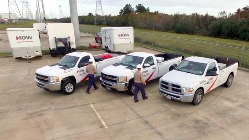 Photo showing DNOW's trusted safety services provider for shutdowns, turnarounds and outages.