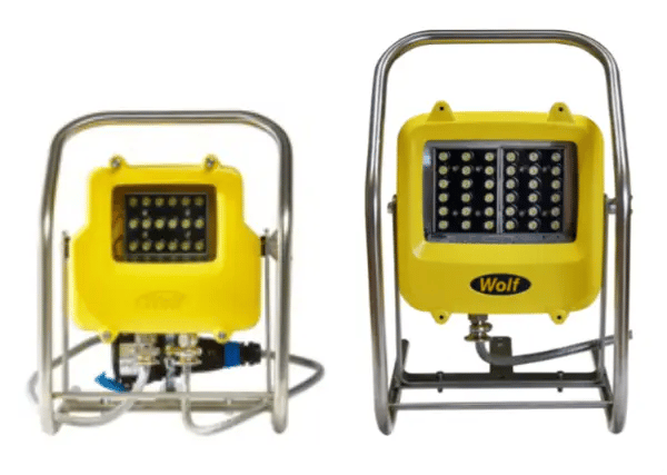 High performing floodlite from Wolf Safety, the WF-300 R XL is ATEX and IECEx certified for use in zone 1, 2, 21 and 22 hazardous areas. High performing floodlite from Wolf Safety, the WF-300 R XL is ATEX and IECEx certified for use in zone 1, 2, 21 and 22 hazardous areas.