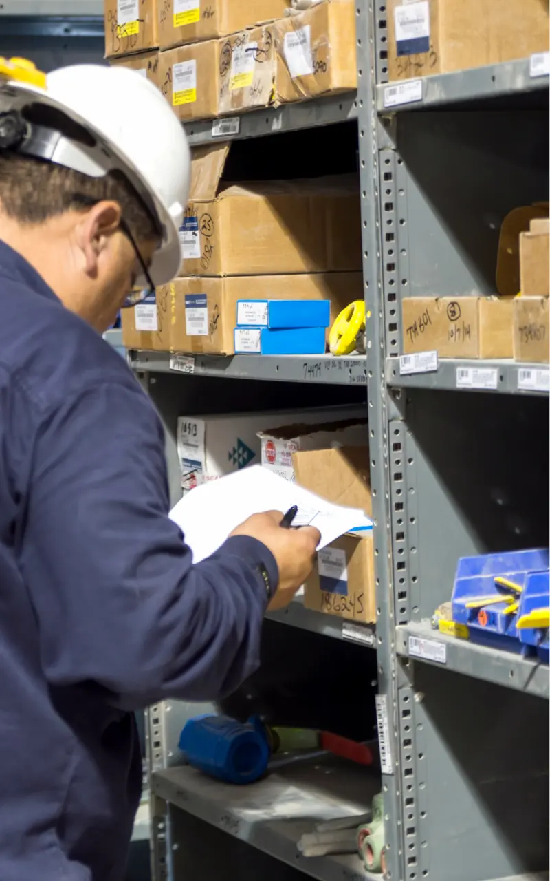 Image: DNOW employee selecting and preparing products from inventory shelves to fulfill a customer's specific order request. Image: DNOW employee selecting and preparing products from inventory shelves to fulfill a customer's specific order request.