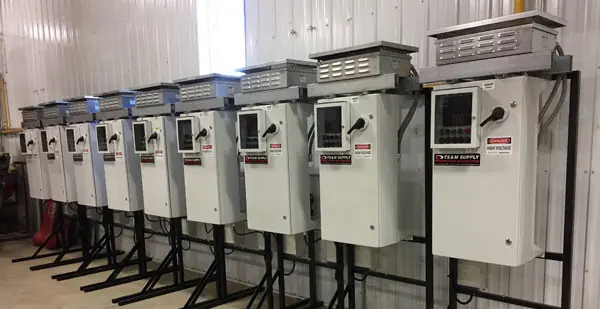 TS&M Supply's tech setup features VSDs and POCs to regulate motor speeds in oil and gas, enhancing energy efficiency and reducing wear. TS&M Supply's tech setup features VSDs and POCs to regulate motor speeds in oil and gas, enhancing energy efficiency and reducing wear.